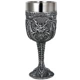 alikiki Ortaçağ Kükreyen Ejderha Şarap Kadehi - Dungeons and Dragons Fantezi Chalice Cup - İdeal Yenilik Gotik Babalar Günü Hediyesi Parti Fikri İçecek Bardağı