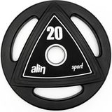 Alin ALİN Sport 20 KG Profesyonel Kauçuk Kaplı Olimpik Plaka / Ağırlık Plakası ( Flanş )