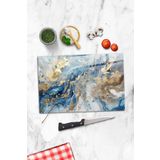 ALİN DİZAYN Cam Kesme Tablası - Cam Kesme Tahtası | Mistik Mermer | 30cm X 40cm