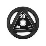 Alin Sport 10 KG Profesyonel Kauçuk Kaplı Olimpik Plaka / Ağırlık Plakası ( Flanş )