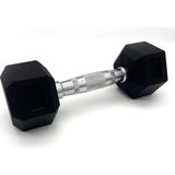 Alin Sport 2,5 kg Kauçuk Profesyonel Olimpik Hex Dumbbell ( Hex Dambıl - Altıgen Dambıl ) - Siyah