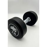 ALİN Sport 7,5 KG Kauçuk Kaplı Profesyonel Olimpik DUMBBELL ( Dambıl ) - Beyaz Alin - 25 kg - Siyah