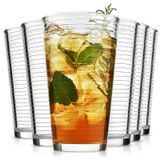 ALINK 16 oz Highball Bardakları, 6pc Uzun Cam Setleri. Kurşunsuz Kristal İçme Bardakları. Su Bardakları, Mojito Cam Bardaklar, Tom Collins Bar Züccaciye ve Karışık İçecek Kokteyl Bardağı Seti