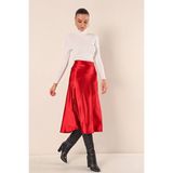Alinn Butikk 15806 Saten Etek - Bordo - 42