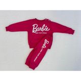 Alinna Barbie Alt Üst Eşofman Takım .kız Bebek 2'li Takım. Pamuk - 6 Ay - 01P-Pembe