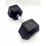 Alinsport ALİN Sport 15 kg Kauçuk Profesyonel Olimpik Hex Dumbbell ( Hex Dambıl - Altıgen Dambıl )