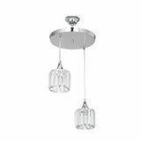 Alis 2'li Çember Avize Krom MDL 4402 Gümüş