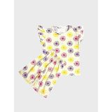 Aliş Kids Kız Çocuk Pamuklu Sarı Güneş Desenli Kolları Fırfırlı Şortlu Yazlık Pijama Takımı - 4 - 5 Yaş