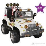 Aliş Mega Akülü Jeep / Beyaz Kumandasız