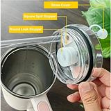Alisa 30OZ/40OZ Spor Su Şişeleri Için 3 Lü Silikon Sızdırmaz Pipet Kapak Seti - Beyaz - 1,18 lt