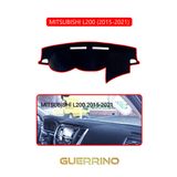 Alisevashop Mıtsubıshı L200 2015-2021Torpido Koruma Halısı Kırmızı Kenar