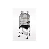 ALİŞPETSHOP Papağan Kafesi Sehpalı 902, 51x51x152 cm, Siyah, Tekerlekli