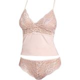 Alissa 603 Kadın Atlet Külot Takım-Pudra - XL