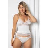 Alissa 604 Kadın Atlet Külot Takım-Ekru - 2XL