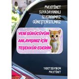 Alışveriş Kurdu Acemi Sürücü Yeni Sürücü Sticker Su Geçirmez Sticker Araba Motor Duvar Cam Etiket Sticker - 18*26 - 001-Renkli
