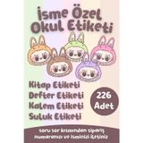 Alışveriş Kurdu İsme Özel Okul Etiketi Kalem Defter Kitap Suluk Etiketi 226 Adet