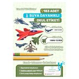 alışveriş kurdu Okul Etiketi Kalem Defter Etiketi Özel İsim Yazılabilen Etiket Sticker Uçak Temalı 183 Adet