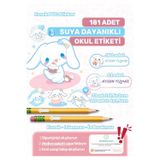 Alışveriş Kurdu Okul Etiketi Kalem Etiketi Defter Etiketi Özel Isim Yazılabilen Etiket Cinnamoroll Temalı 181 Adet