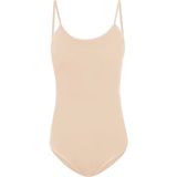 Alışveriş Meydanı Ten Ince Askılı Çıtçıtlı Kancalı Bayan Likralı Zıbın Body Atlet - 2XL