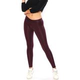 Alışveriş Sokağı Mürdüm Renk Parlak Disco Tayt Yüksek Bel - 2XL