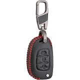 Alisveristime Deri Anahtar Kılıfı (Hyundai i20, i30, i35, ix20, ix35 ile Uyumlu)