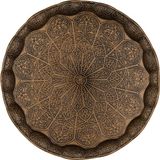 Alisveristime Osmanlı Motifli Metal Servis Tepsisi – 34,5 cm (13.6 Inç) – Kahve ve Çay Sunum Tepsisi – 5 Renk Seçeneği (Antik Yeşil) - 0 - 3 lt - 51R-Turuncu
