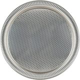 Alisveristime Osmanlı Motifli Yuvarlak Dövme Metal Servis Tepsisi – 6 Kişilik Sunum Tepsisi, 35 Cm, 485 G, 5 Renk Seçeneği (Gümüş Grisi) - 0 - 19 L