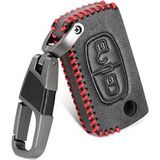 Alisveristime Peugeot 107, 207, 307, 308, 407, 607, Rcz Deri Anahtar Kılıfı