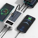 Alitech Solar 30.000 mAh 2 USB Çıkış Güneş Enerjili Beyaz Powerbank