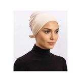 Alivascarf Clima Fit Bone - Tüllü Terletmeyen Kadın Tesettür Bone Türban Eşarp Şal Bonesi Bej