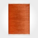 Alivia Turuncu Düz Modern Geometrik Etnik Desenli Boho Makinada Yıkanabilir Hafif Hav Toz Vermez Leke Tutmaz Kaymaz Taban Dijital Makine Baskı Halı Oturma Odası Salon Yolluk Koridor Mutfak Halısı