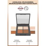 Alix Avien 4'lü Krem Kontür Paleti Vanilia & Beige & Brown & Mocha Aydınlatıcı Toz Hacim