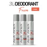 Alix Avien Alüminyumsuz Seyahat Boy Kadın Deodorant Spray Üçlü Set 3x75 ML - Fusion