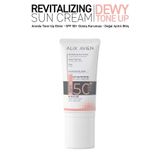 Alix Avien Aydınlık Görünüm Yüksek UVA/UVB Korumalı SPF50+ Güneş Kremi - Revitalizing Sun Cream Dewy Tone Up