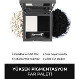 Alix Avien Göz Farı Duo Eyeshadow 201 Siyah ve Bej Renkli 3 g Yüksek Pigmentli Toz Formda