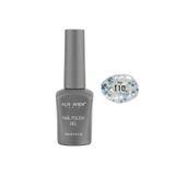 Alix Avien Gümüş Işıltılı Şeffaf Kalıcı Oje 110-YOĞUN Renk Veren Jel Oje 12 Ml-Nail Uv Gel Polish 110