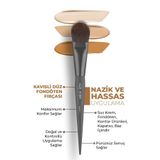 Alix Avien Kavisli Düz Fondöten Fırçası - Flat Foundation Brush