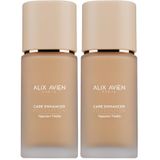 Alix Avien Kırışıklık Karşıtı Nemlendirici SPF30 Parlak Bitişli Fondöten Care Enhancer 813 Pale Amber (2 paketi)
