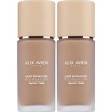Alix Avien Kırışıklık Karşıtı Nemlendirici SPF30 Parlak Bitişli Fondöten Care Enhancer 818 Golden Honey (2 paketi)
