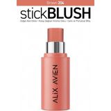 Alix Avien Kremsi Dokulu Kolay Dağılan Nemlendirici Saten Bitişli Stick Allık - Stick Blush 204 Brown - Pembe