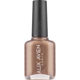 Alix Avien Limited Edition Simli Gümüş Gri Oje-Yüksek Pigmentli Kalıcılık Hızlı Kuruma-Nail Lacquer No:9