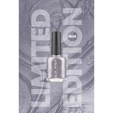 Alix Avien Limited Edition Simli Nude Bej Oje-Yüksek Pigmentli Kalıcılık Hızlı Kuruma-Nail Lacquer No:8 - Gri
