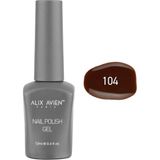 Alix Avien Nail Uv Gel Polish 104 12 ml Kahverengi Kalıcı Oje