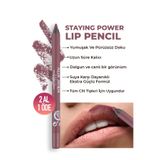 Alix Avien Suya Dayanıklı Uzun Süre Kalıcı Yumuşak Dudak Kalemi - Staying Power Lip Pencil 61 Deep Puce