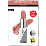 Alix Avien Uzun Süre Kalıcı Nemlendirici Pürüzsüz Etkili Yarı Mat Ruj - Satin Touch Lipstick 801 Pastel Apricot