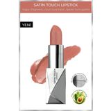 Alix Avien Uzun Süre Kalıcı Nemlendirici Pürüzsüz Etkili Yarı Mat Ruj - Satin Touch Lipstick 803 Dusty Peach