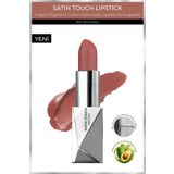 Alix Avien Uzun Süre Kalıcı Nemlendirici Pürüzsüz Etkili Yarı Mat Ruj - Satin Touch Lipstick 804 Terra Rose