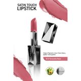 Alix Avien Uzun Süre Kalıcı Nemlendirici Pürüzsüz Etkili Yarı Mat Ruj - Satin Touch Lipstick 813 Teracotta Rose - PEMBE