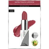 Alix Avien Uzun Süre Kalıcı Nemlendirici Pürüzsüz Etkili Yarı Mat Ruj -Satin Touch Lipstick 823 Bright Burgundy