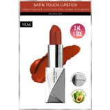 Alix Avien Uzun Süre Kalıcı Nemlendirici Pürüzsüz Etkili Yarı Mat Ruj - Satin Touch Lipstick 825 Satin Red